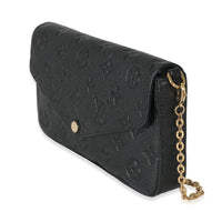 Louis Vuitton Black Monogram Empreinte Felicie Pochette