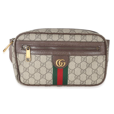 Gucci Beige GG Supreme Canvas Ophidia Belt Bag