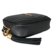 Saint Laurent Black Grain De Poudre Mini Lou Camera Bag