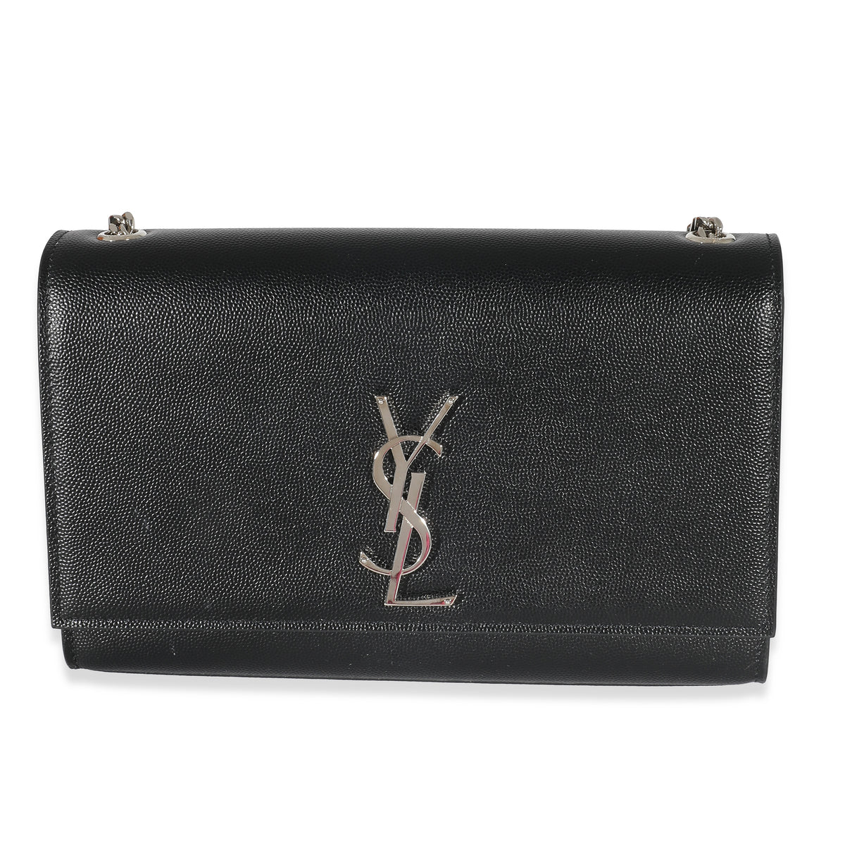 Saint Laurent Black Grain De Poudre Medium Kate Chain Bag myGemma Item 133254