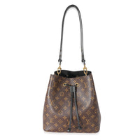 Louis Vuitton Monogram Canvas Black Leather NéoNoé MM