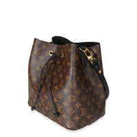 Louis Vuitton Monogram Canvas Black Leather NéoNoé MM