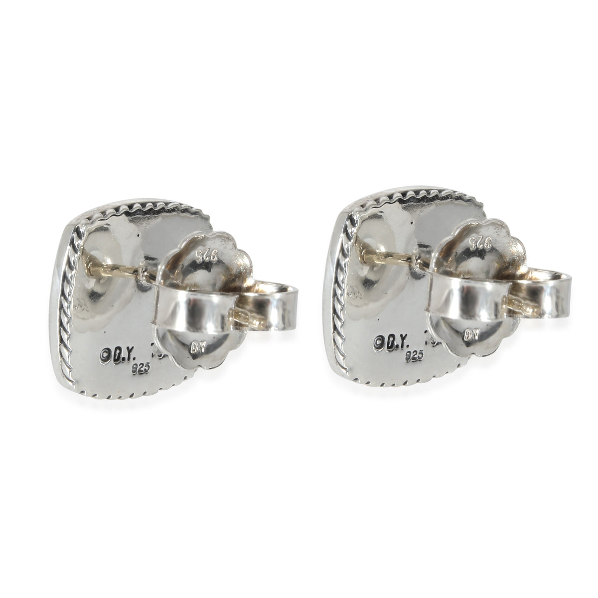 David Yurman Albion Pave Diamond Earrings in Sterling Silver 0.50 CTW