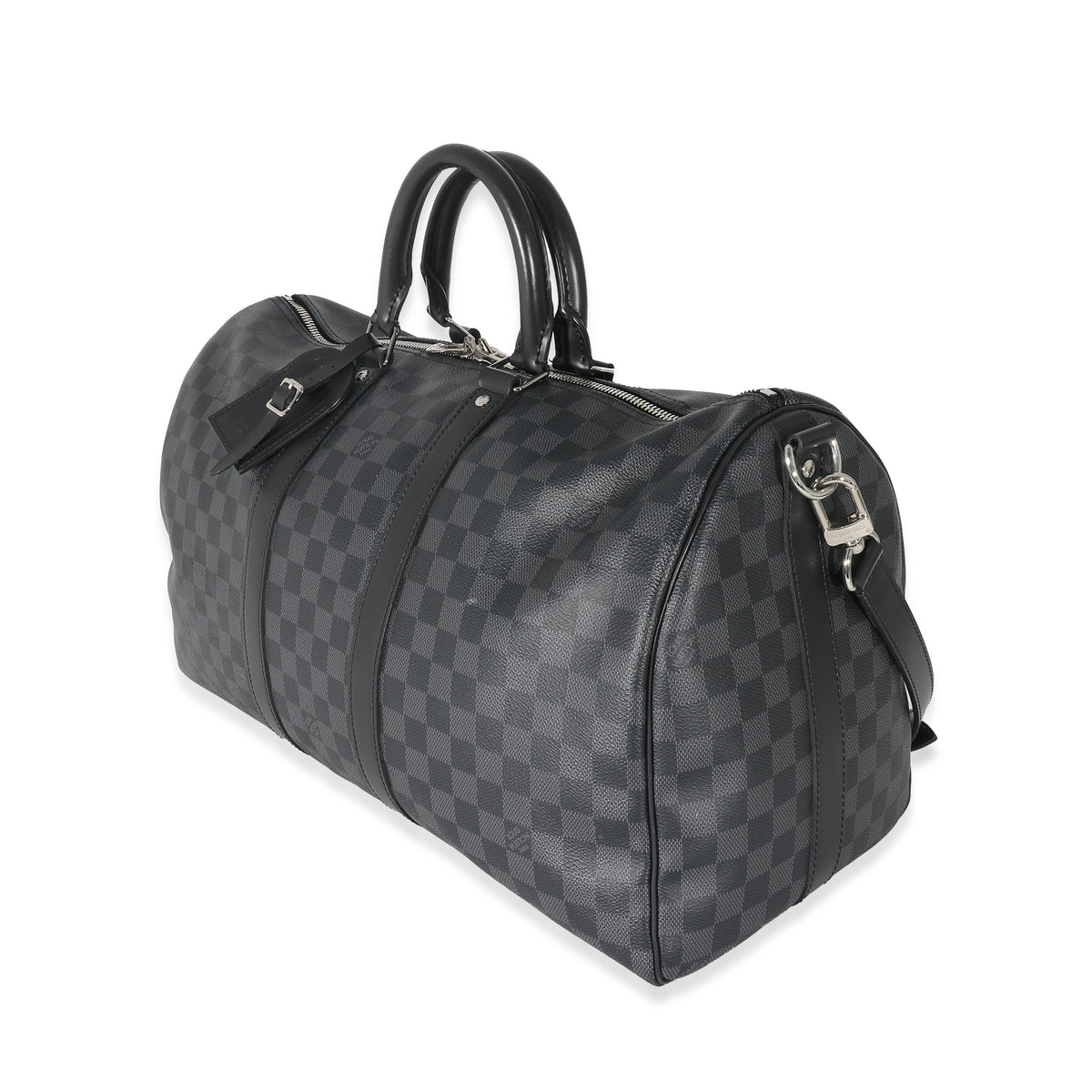 Louis Vuitton Damier Graphite Canvas and Leather Keepall Bandouliere 45 Bag Louis  Vuitton