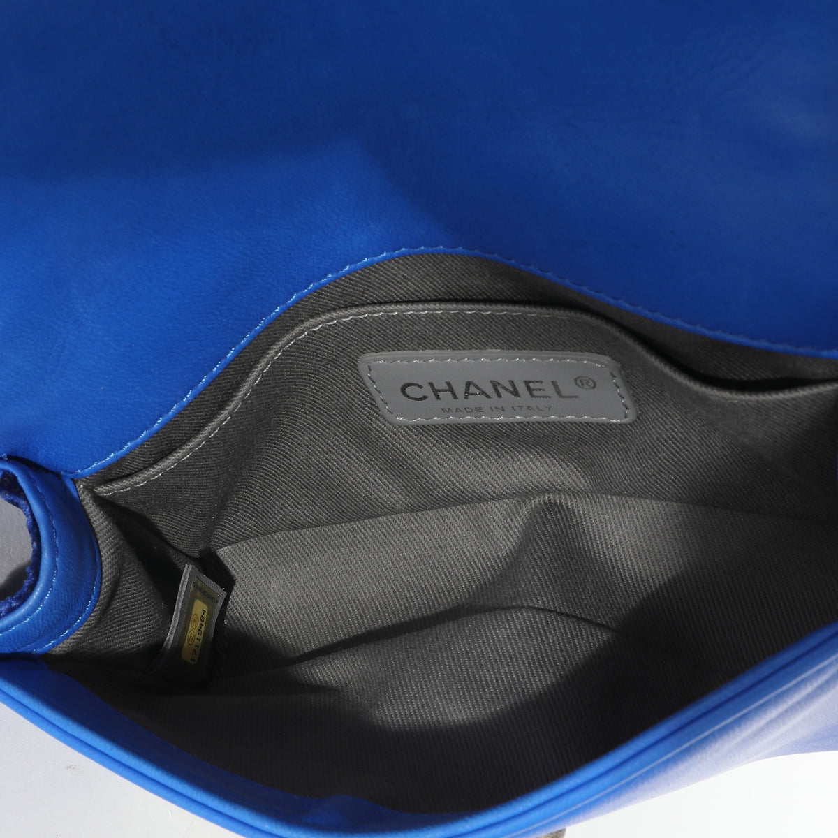 Chanel Royal Blue Velvet Small Boy Bag