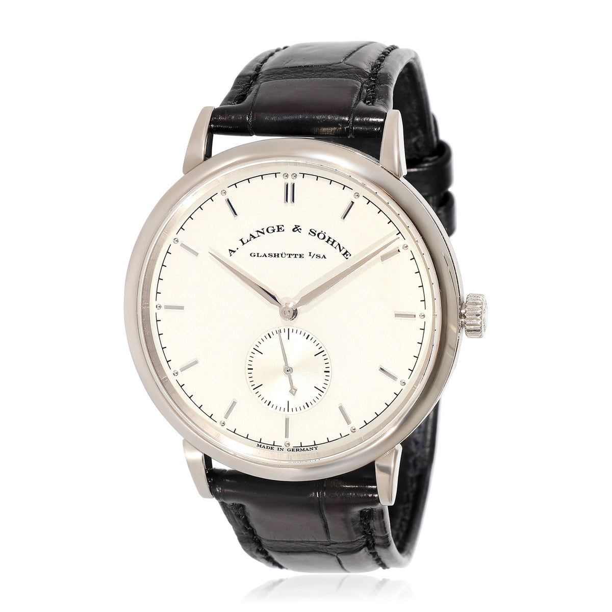 A. Lange & Sohne Saxonia 216.026 Mens Watch in 18kt White Gold