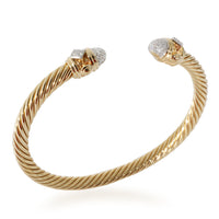 David Yurman Renaissance Bracelet in 18k Yellow Gold 0.33 CTW, 5mm