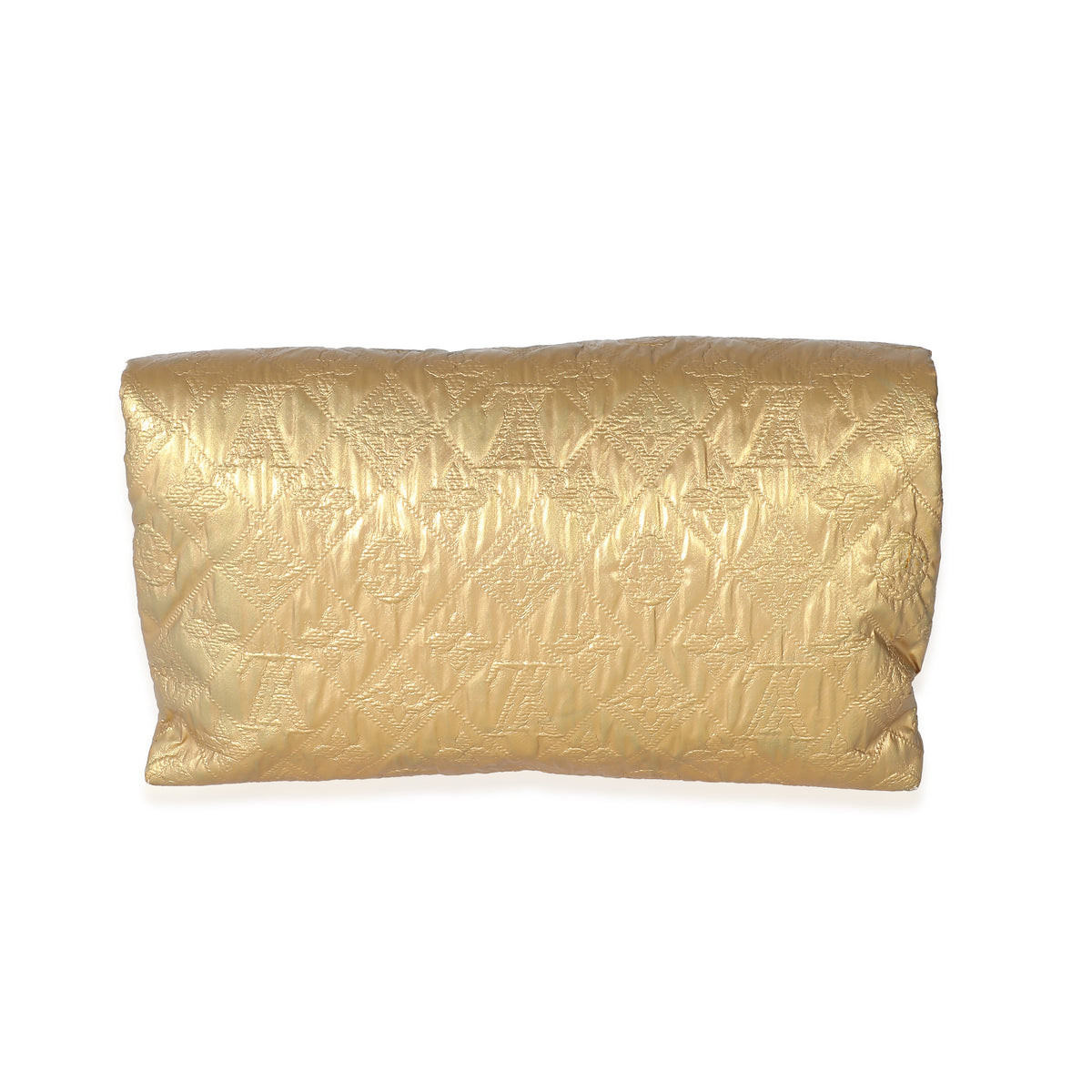 Louis Vuitton Gold Jacquard Quilted Monogram Limelight PM Clutch