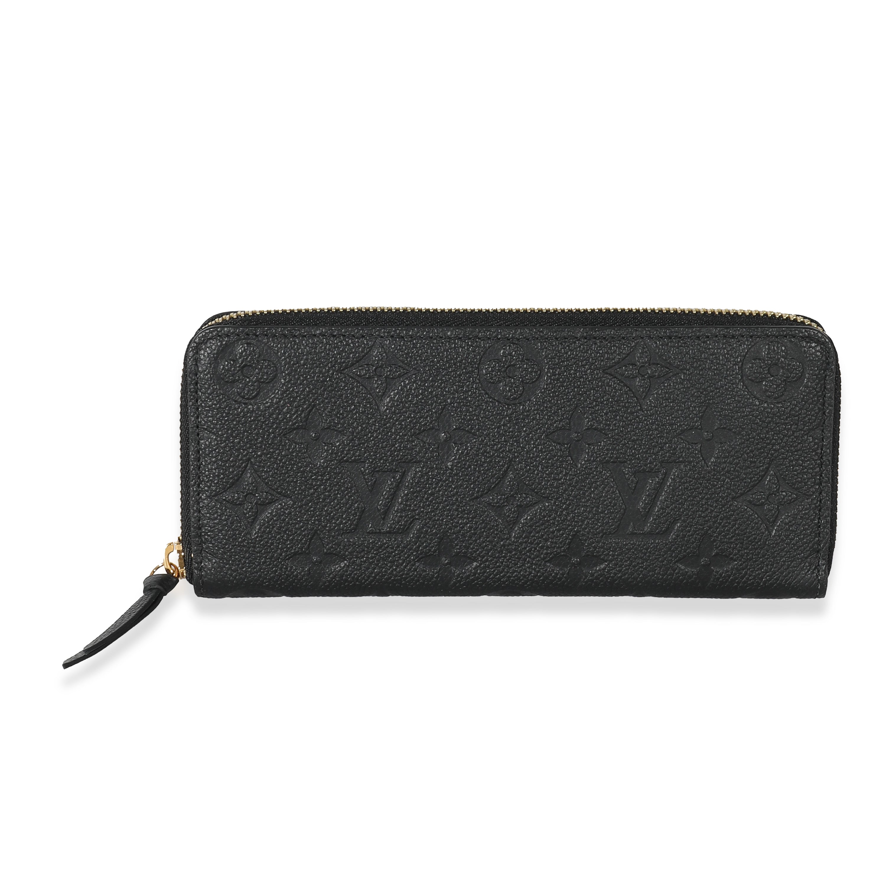 Louis Vuitton Clemence wallet Black Leather ref.623915 - Joli Closet