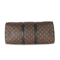 Louis Vuitton Monogram Macassar Canvas Keepall Bandoulière 45