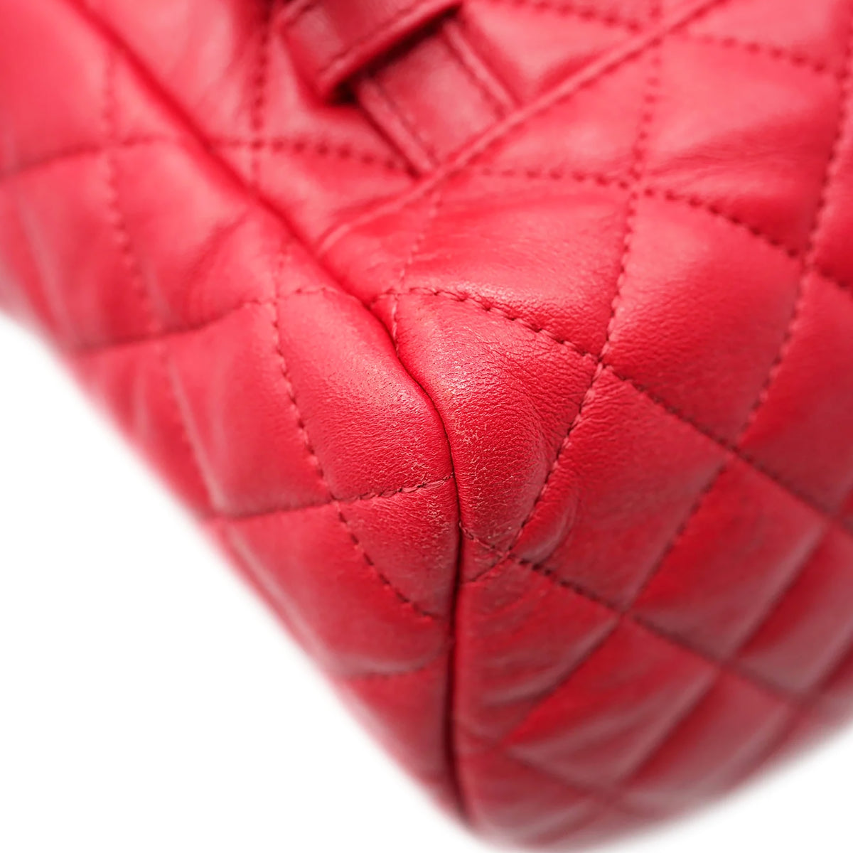 Chanel Red Quilted Lambskin Small Urban Spirit Backpack