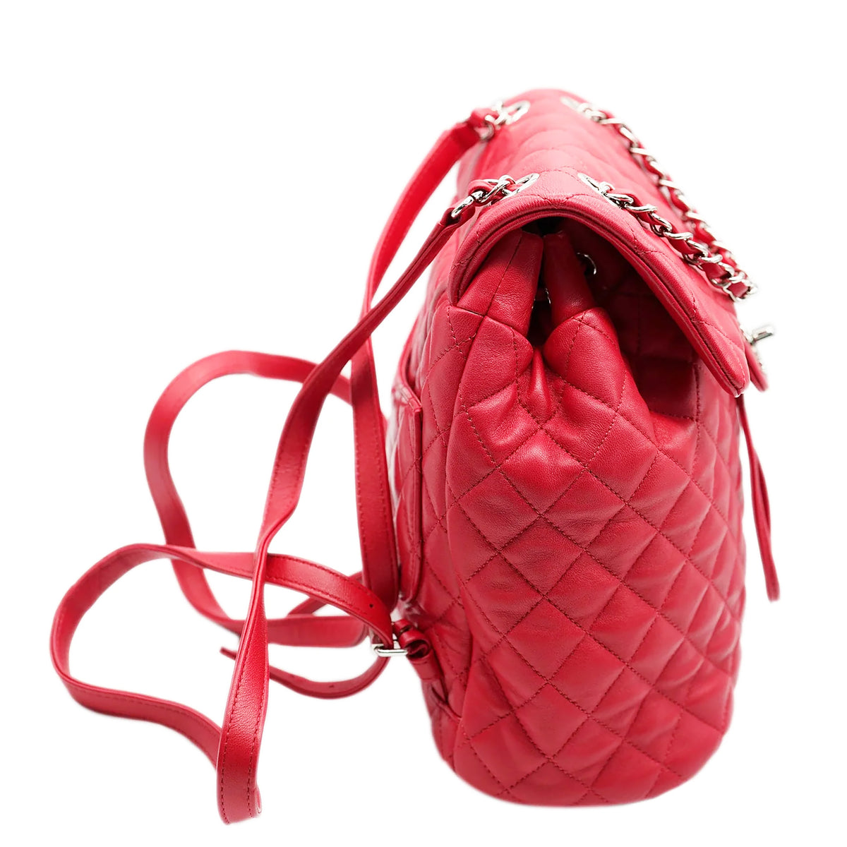 Chanel Red Quilted Lambskin Small Urban Spirit Backpack