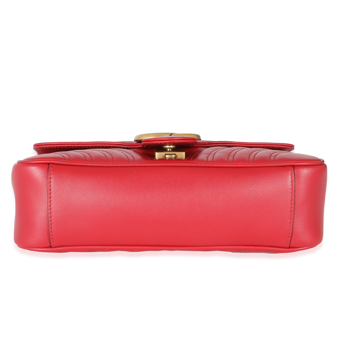 Gucci Red Matelasse Small Marmont Shoulder Bag