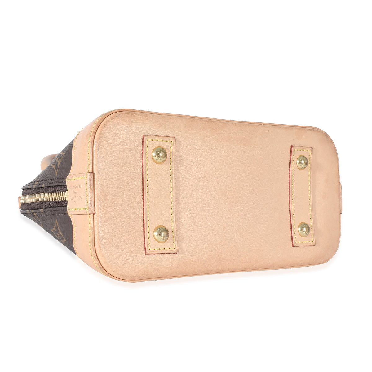 Louis Vuitton - Authenticated Alma Bb Handbag - Cloth Beige for Women, Very Good Condition