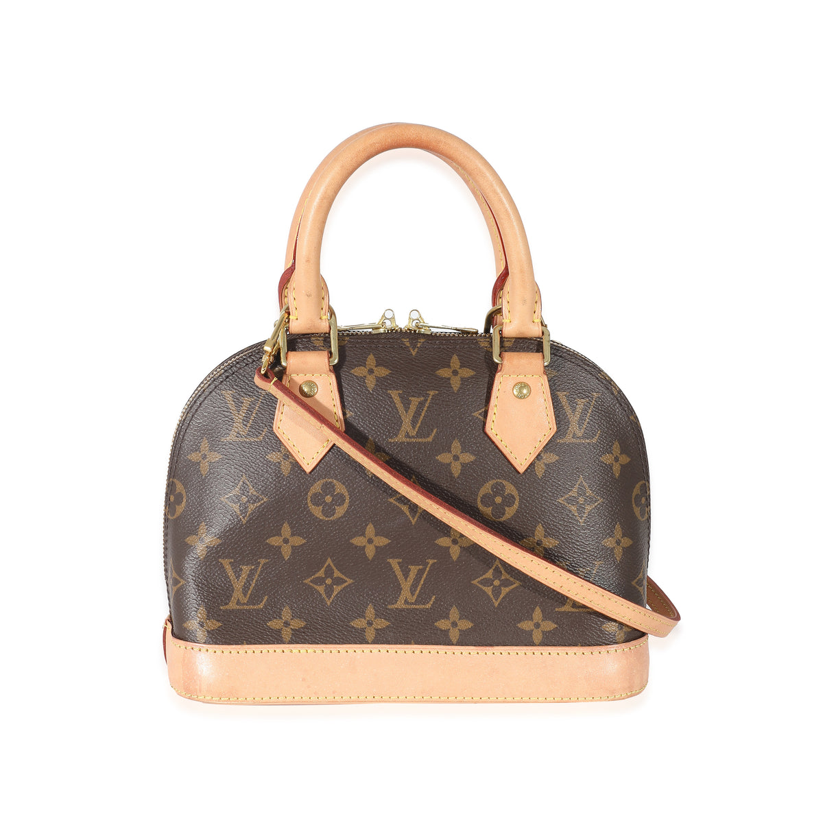 Louis Vuitton - Authenticated Alma Bb Handbag - Leather Brown for Women, Very Good Condition