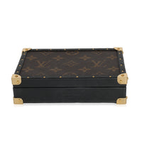 Louis Vuitton Black Leather & Monogram Canvas Jewelry Box