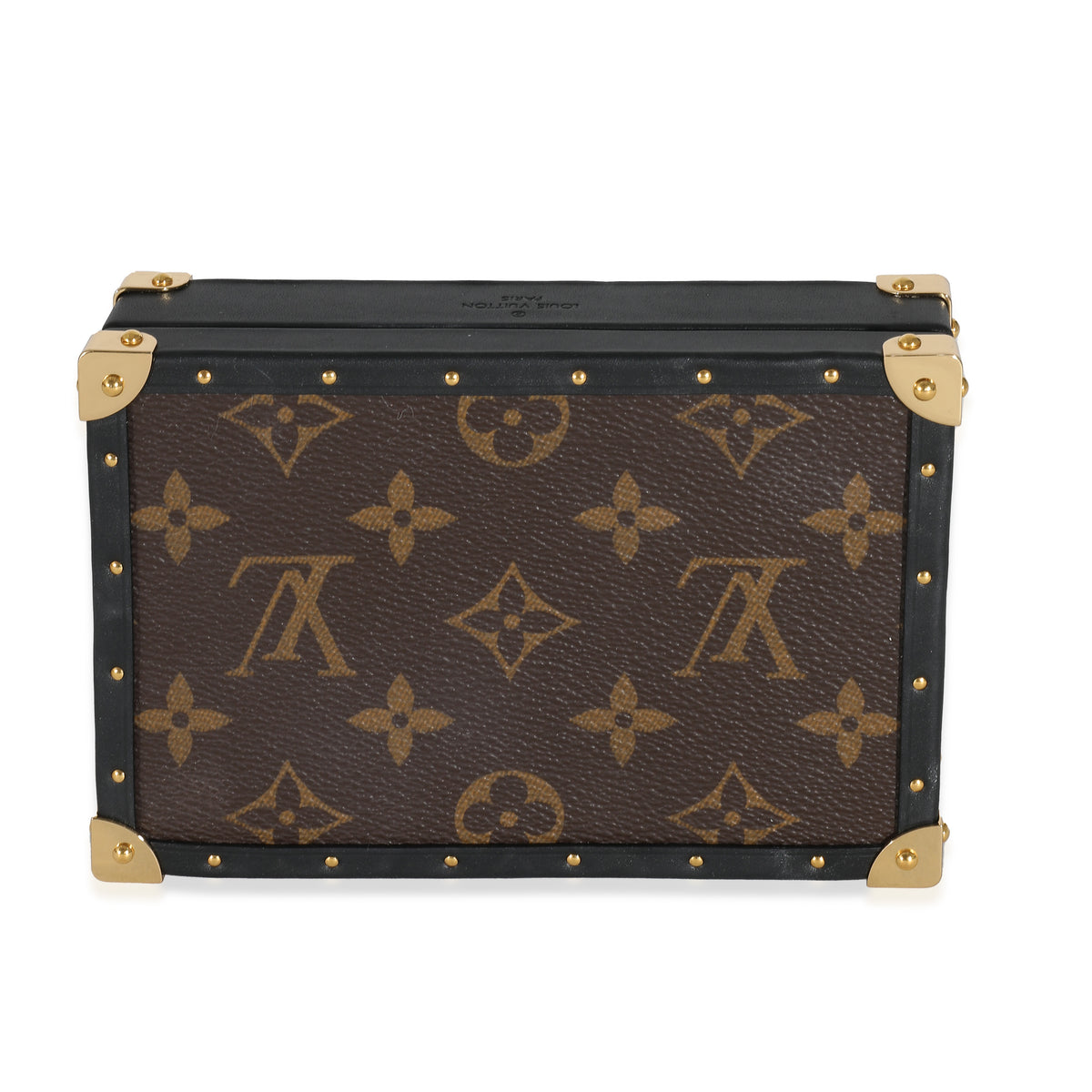 Louis Vuitton Black Leather & Monogram Canvas Jewelry Box