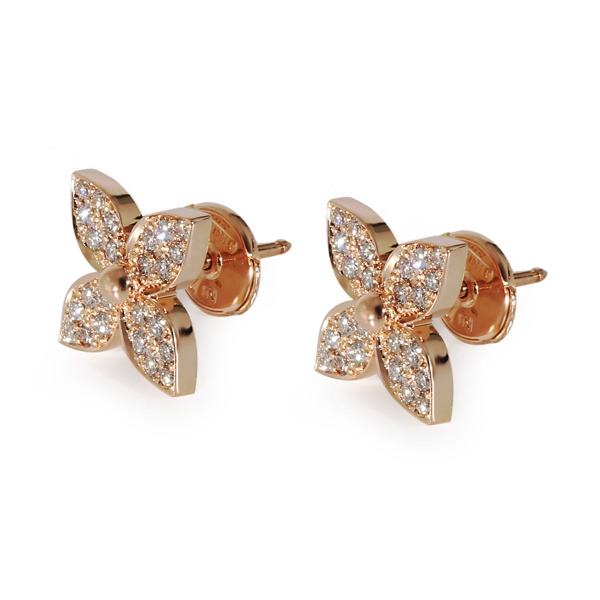 Louis Vuitton Star Blossom Earrings in 18K Rose Gold 0.4 CTW, myGemma, QA