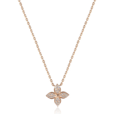 Louis Vuitton Idylle Blossom Necklace in 18K Rose Gold 0.2 CTW