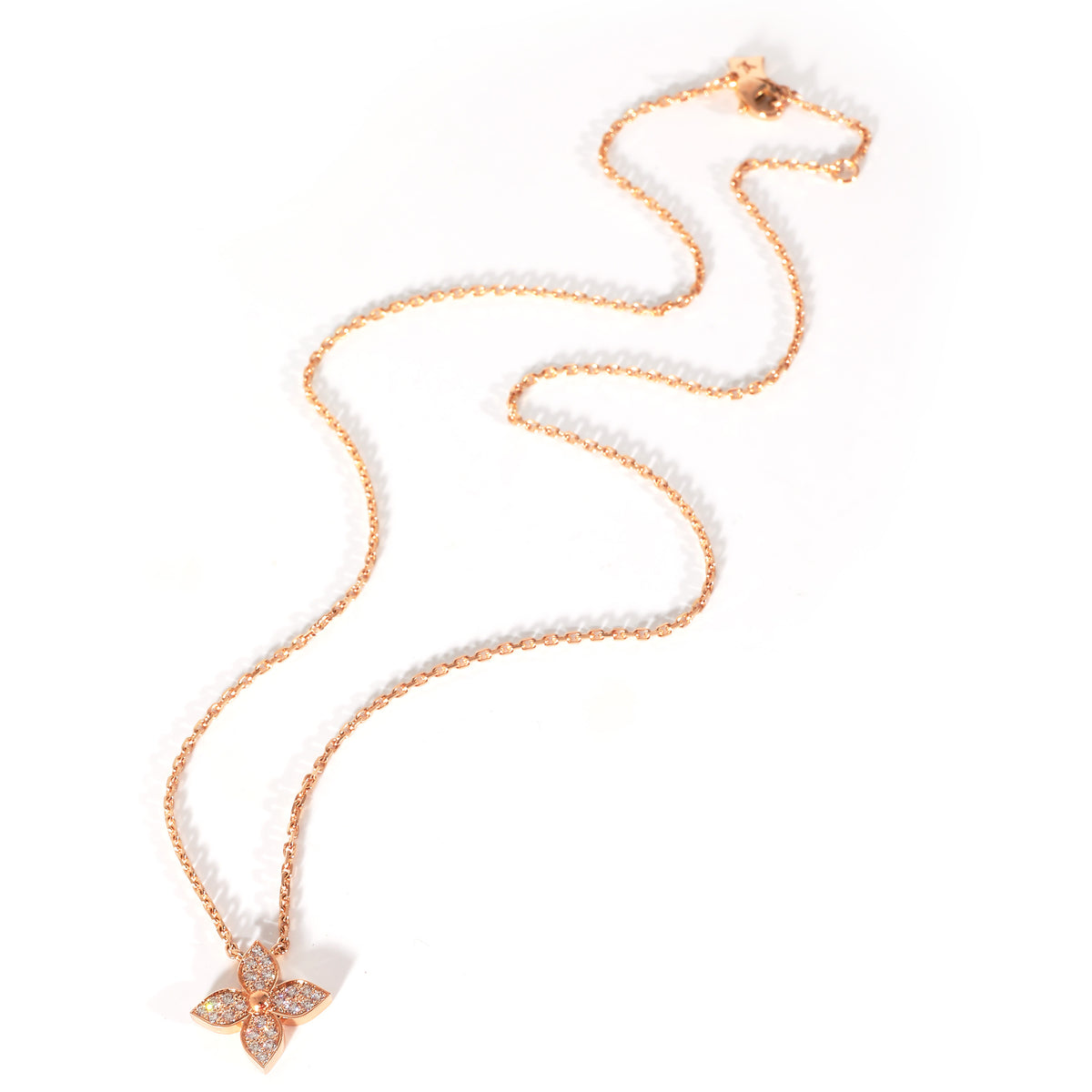 Louis Vuitton Idylle Blossom Necklace in 18k White Gold 0.2 CTW, myGemma, SE
