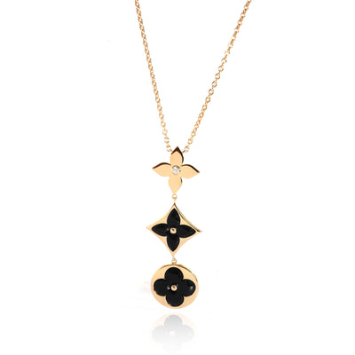 Louis Vuitton Color Blossom Necklace in 18K Yellow Gold 0.02 CTW