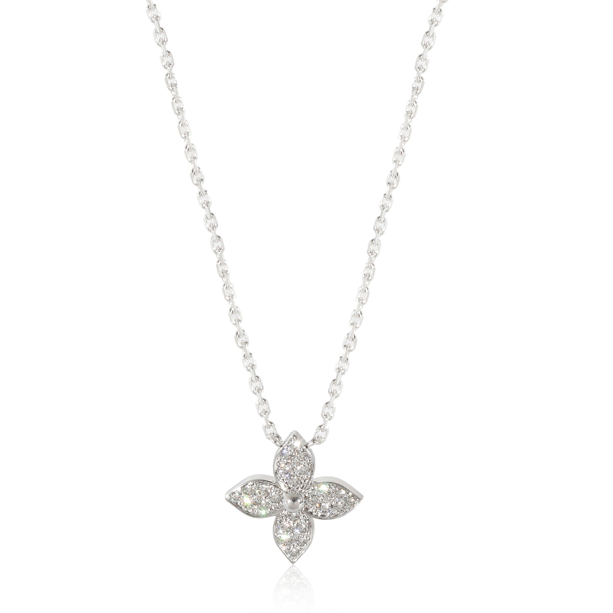 Idylle Blossom Necklace, White Gold, Diamonds - Categories