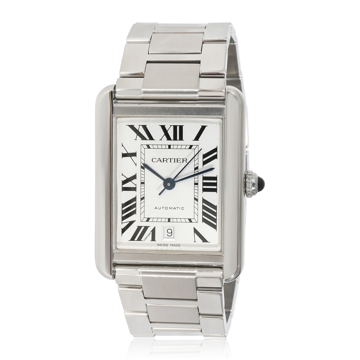 Cartier Tank Solo W5200028 Mens Watch in  Stainless Steel