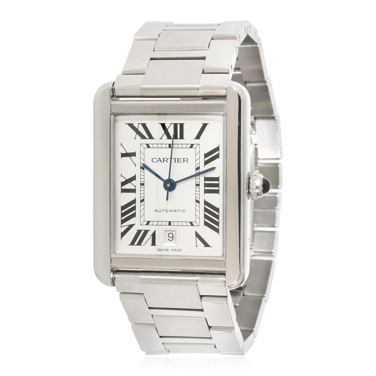 Cartier Tank Solo W5200028 Mens Watch in  Stainless Steel