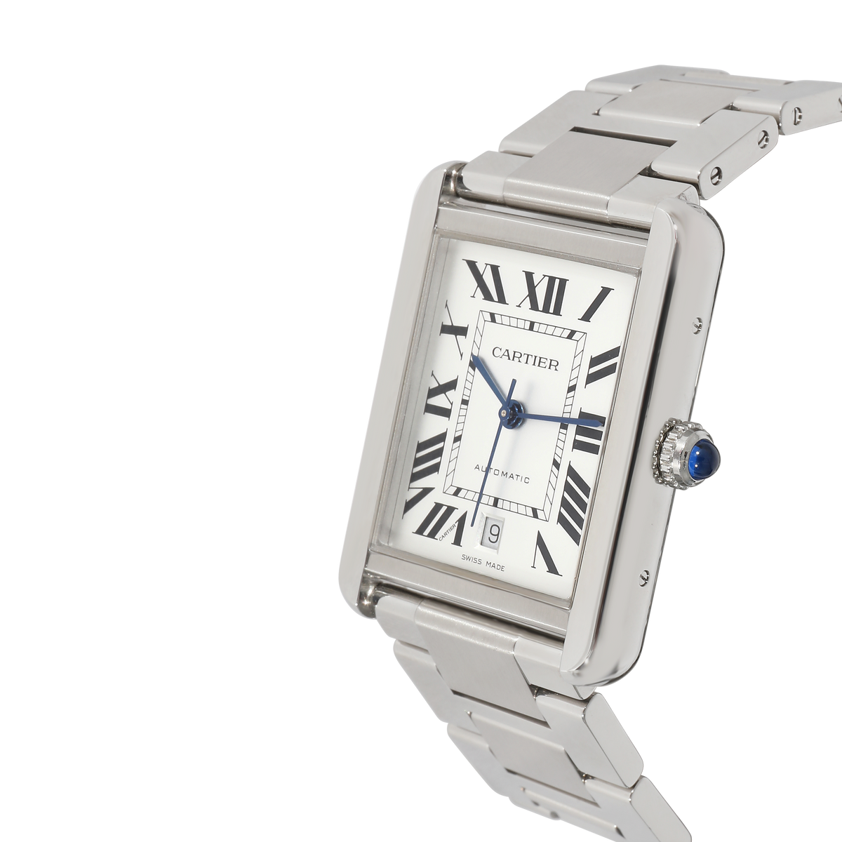 Cartier Tank Solo W5200028 Mens Watch in  Stainless Steel