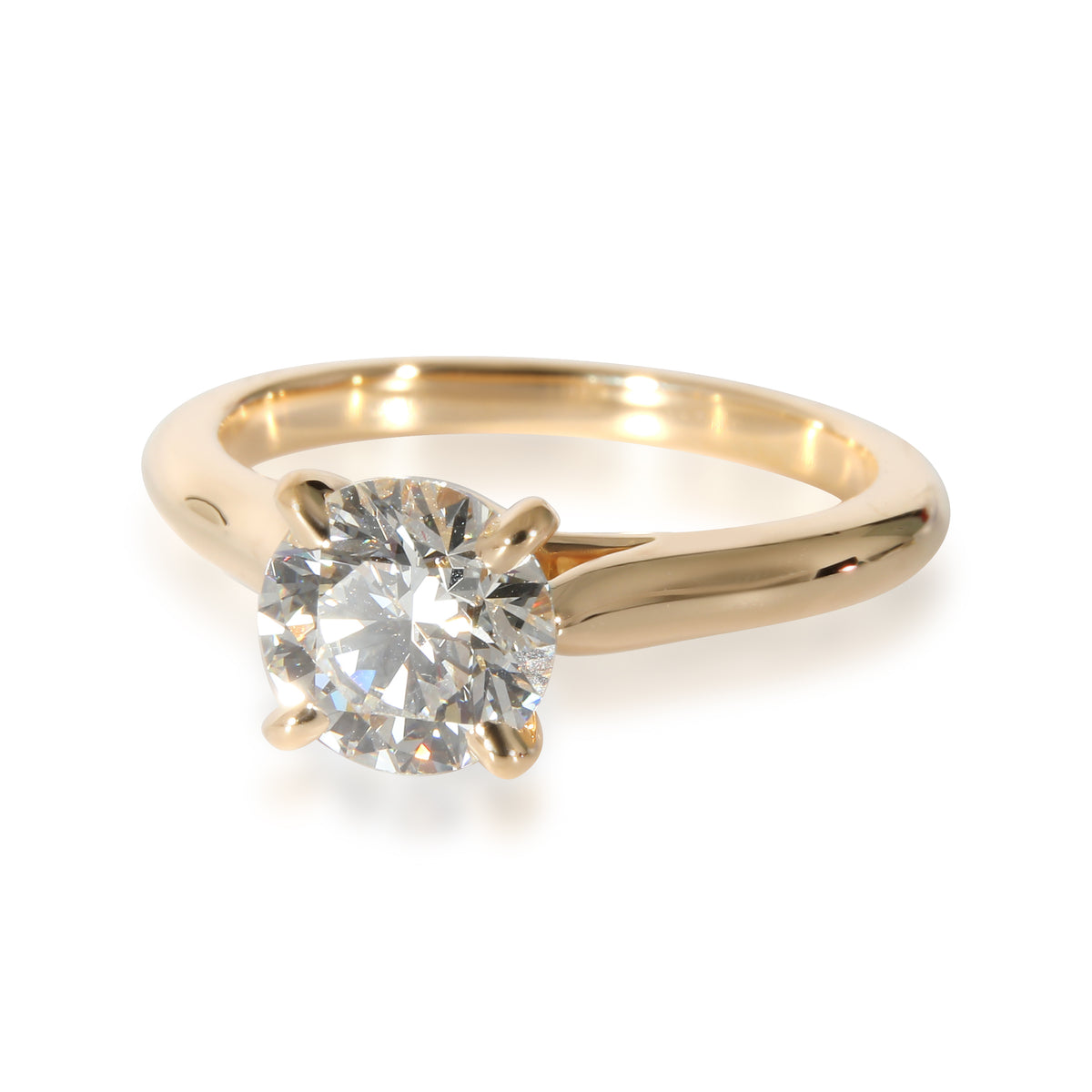 Cartier 1895 Engagement Ring in 18k Yellow Gold H VS2 1.33 CTW