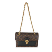 Louis Vuitton Black Taurillon Monogram Canvas Victoire Chain Bag