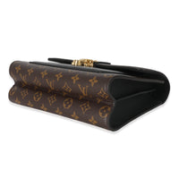 Louis Vuitton Black Taurillon Monogram Canvas Victoire Chain Bag