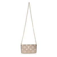 Louis Vuitton Tourterelle Creme Empreinte Giant Monogram Félicie Pochette