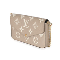 Louis Vuitton Tourterelle Creme Empreinte Giant Monogram Félicie Pochette