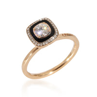 Selim Mouzannar Mina Diamond & Black Enamel Ring, 1/4 CTW