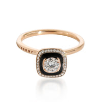 Selim Mouzannar Mina Diamond & Black Enamel Ring, 1/4 CTW