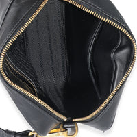 Prada Black City Calf Mirage Camera Bag