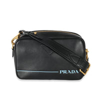 Prada Black City Calf Mirage Camera Bag