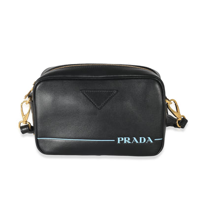 Prada Black City Calf Mirage Camera Bag