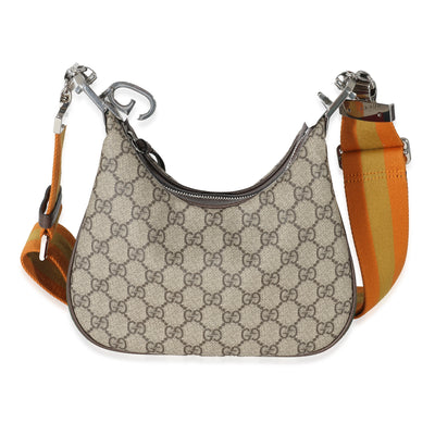 Gucci Beige GG Supreme Small Attache Shoulder Bag