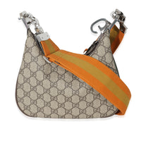 Gucci Beige GG Supreme Small Attache Shoulder Bag