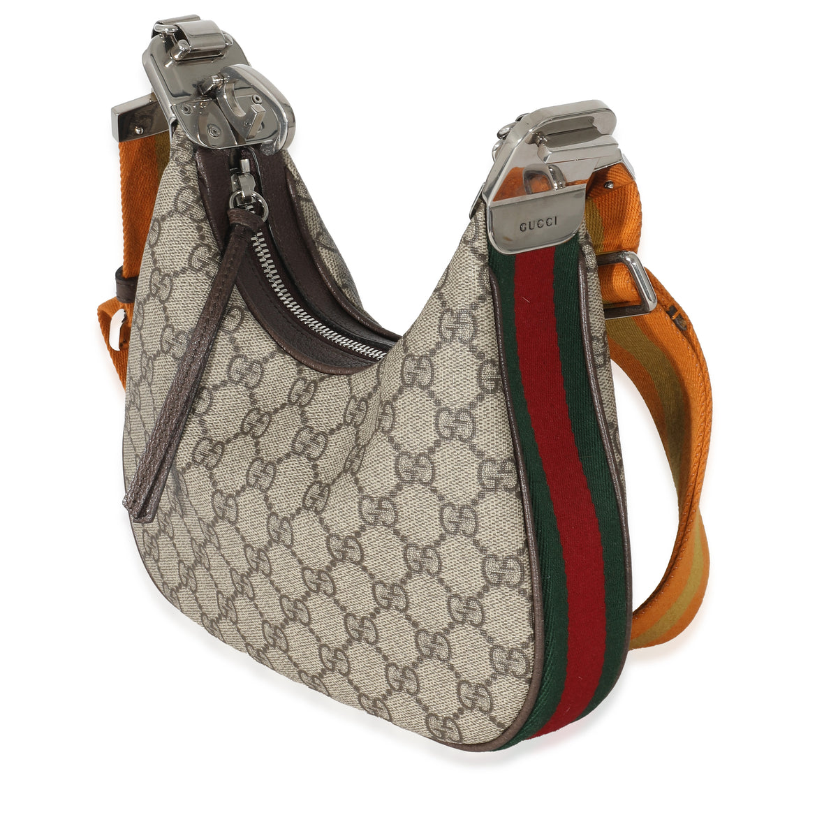 Gucci Beige GG Supreme Small Attache Shoulder Bag