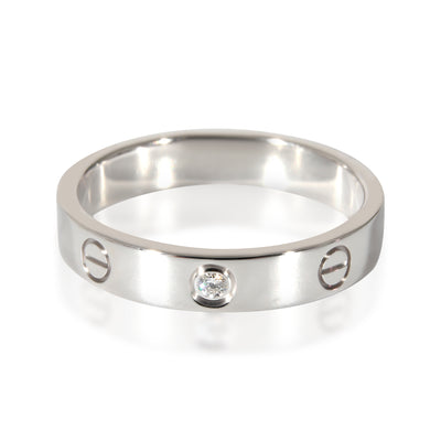 Cartier Love Band in 18K White Gold 0.02 CTW