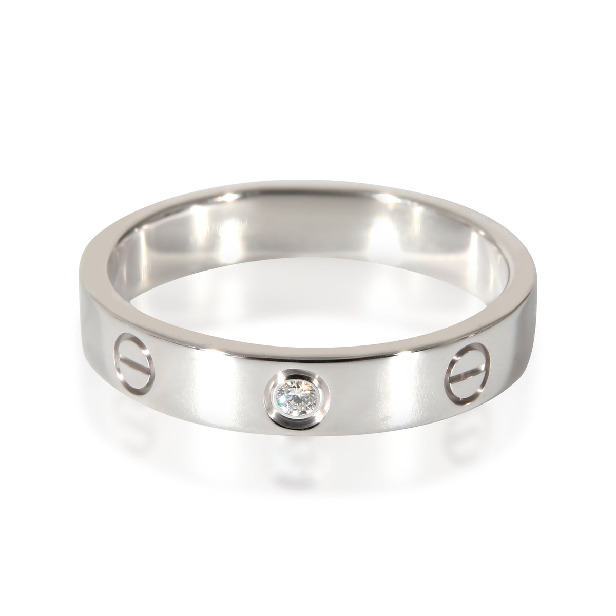 Cartier Love Band in 18K White Gold 0.02 CTW