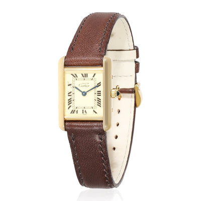 Cartier Must de Cartier Tank 3 66001 Womens Watch in  Vermeil