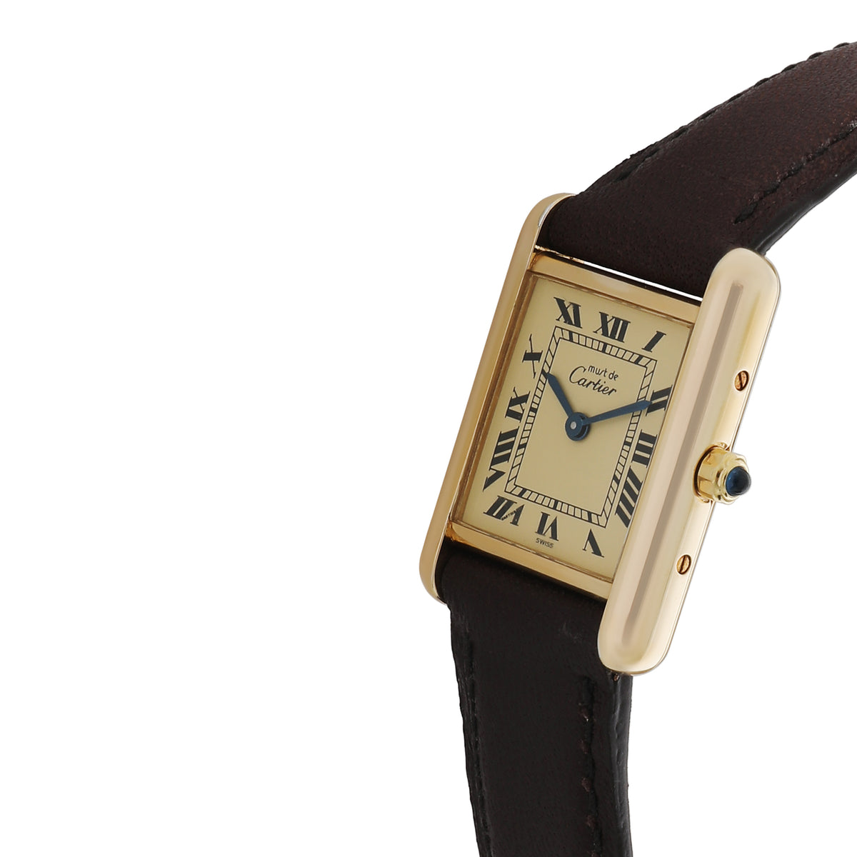 Cartier Must de Cartier Tank 3 66001 Womens Watch in  Vermeil