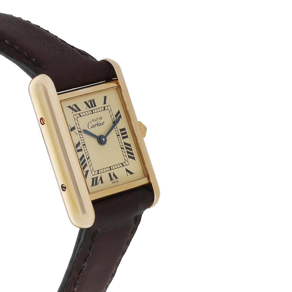 Cartier Must de Cartier Tank 3 66001 Womens Watch in  Vermeil