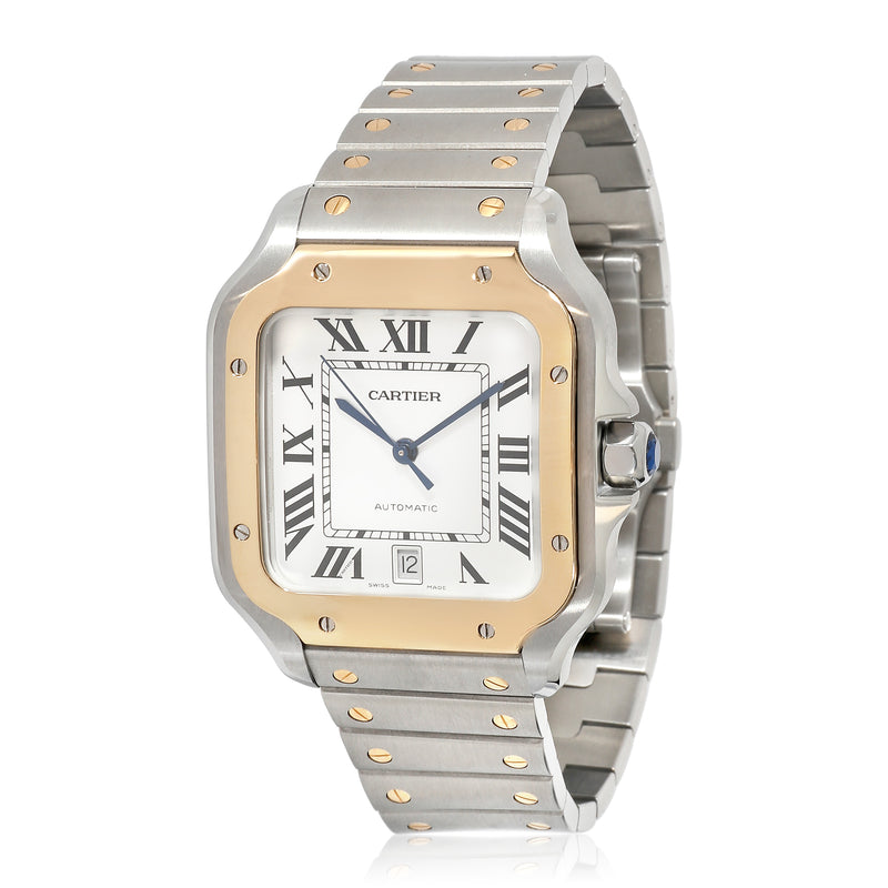Cartier Santos de Cartier W2SA0009 Men's Watch in  Stainless Steel/Yellow Gold