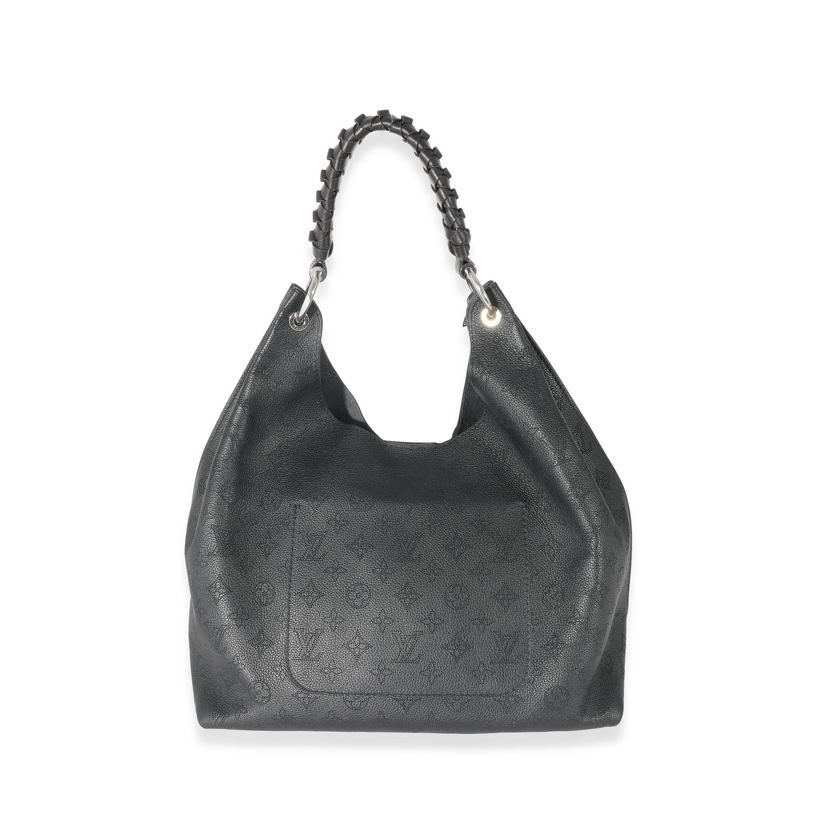 Louis Vuitton Black Monogram Mahina Carmel Hobo