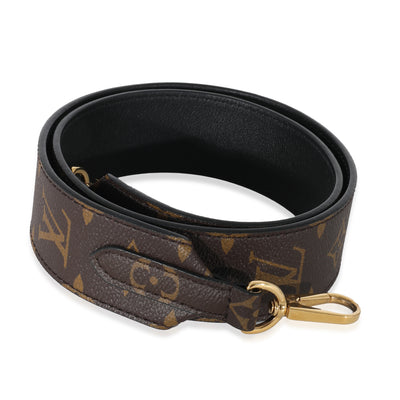 Louis Vuitton Black Monogram Canvas Bandouliere Strap